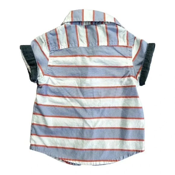 paper denim& cloth | Baby Short Sleeve Button Down (12 mos) - Picture 4 of 6